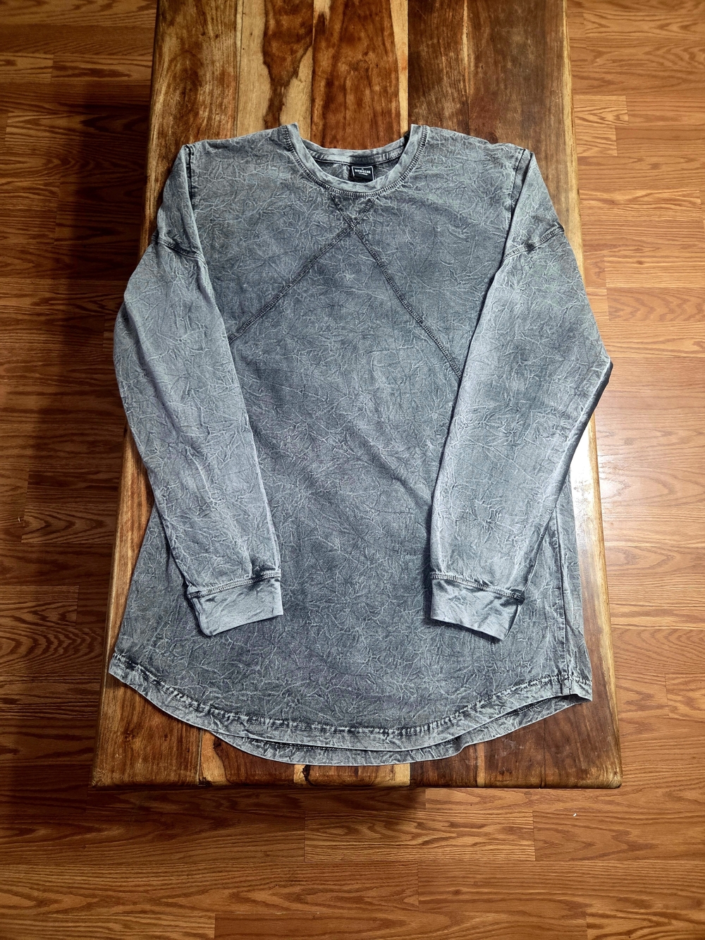 Rawgear Men's Gray Washed Long-Sleeve Shirt